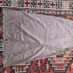 Lace Trimmed Skirt in Mauve